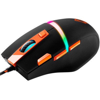 Мишка Canyon Sulaco CND-SGM04RGB Black/Orange USB