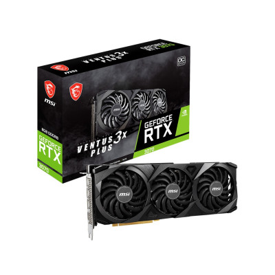 Відеокарта GF RTX 3070 8GB GDDR6 Ventus 3X Plus OC MSI (GeForce RTX 3070 VENTUS 3X PLUS 8G OC LHR)