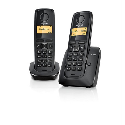 Радiотелефон DECT Gigaset A120 DUO Black (L36852-H2401-S301)