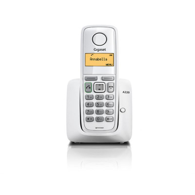 Радіотелефон DECT Gigaset A220 White (S30852-H2411-S302)