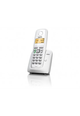 Радіотелефон DECT Gigaset A220 White (S30852-H2411-S302)