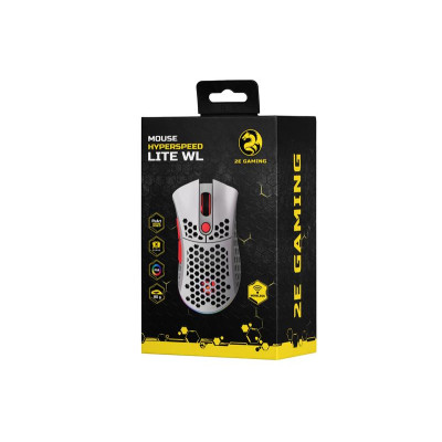 Мишка 2E Gaming HyperSpeed Lite WL RGB White (2E-MGHSL-WL-WT) USB