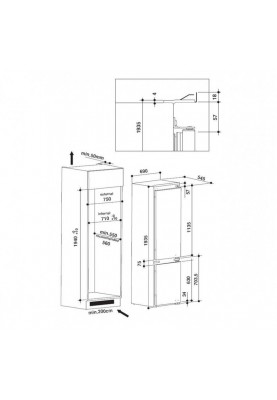 Вбудований холодильник Whirlpool SP40 801 EU