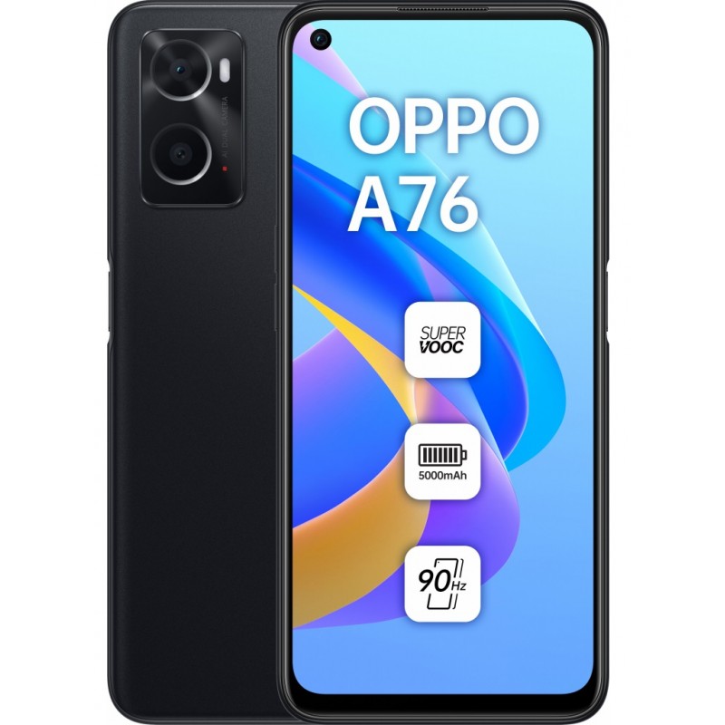 Смартфон Oppo A76 4/128GB Dual Sim Black