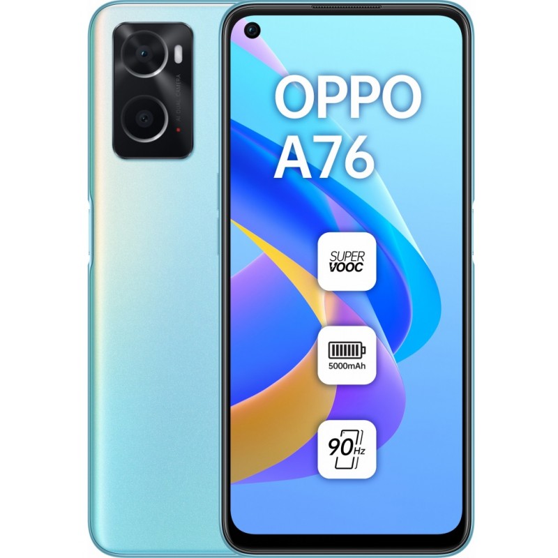 Смартфон Oppo A76 4/128GB Dual Sim Blue