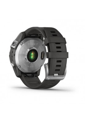 Смарт-годинник Garmin Fenix 7 Silver with Graphite Band (010-02540-00)