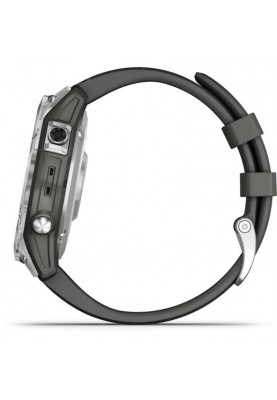 Смарт-годинник Garmin Fenix 7 Silver with Graphite Band (010-02540-00)