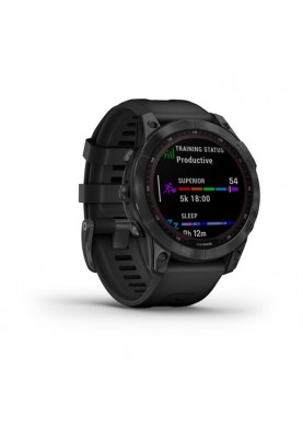 Смарт-годинник Garmin Fenix 7 Solar Slate Gray with Black Band (010-02540-10)