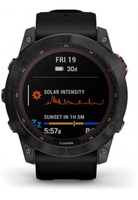 Смарт-годинник Garmin Fenix 7X Solar Slate Gray with Black Band (010-02541-00)