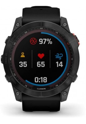 Смарт-годинник Garmin Fenix 7X Solar Slate Gray with Black Band (010-02541-00)