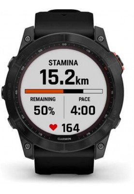 Смарт-годинник Garmin Fenix 7X Solar Slate Gray with Black Band (010-02541-00)