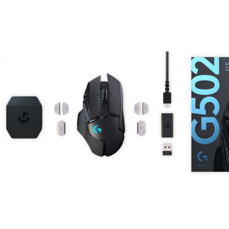 Миша Logitech G502 Lightspeed Wireless Gaming (910-005567) Black