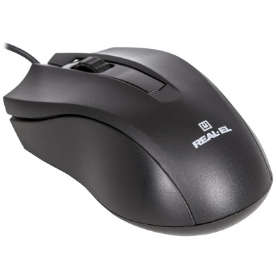 Мишка REAL-EL RM-213 Black USB