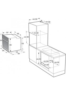 Духова шафа Gorenje BOS6737E06WG