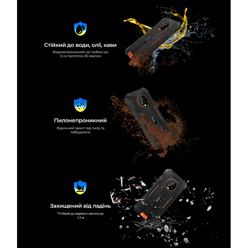 Смартфон Oscal S60 Pro 4/32GB Dual Sim Black (night vision)