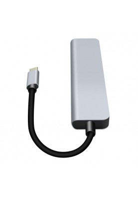 Док-станція ProLogix (PR-WUC-104B) 6 in 1 USB3.1 Type C to HDMI+1*USB3.0+2*USB2.0+TF+SD