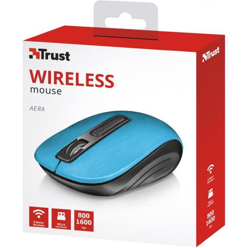 Мышь беспроводная Trust Aera (22373) Blue USB