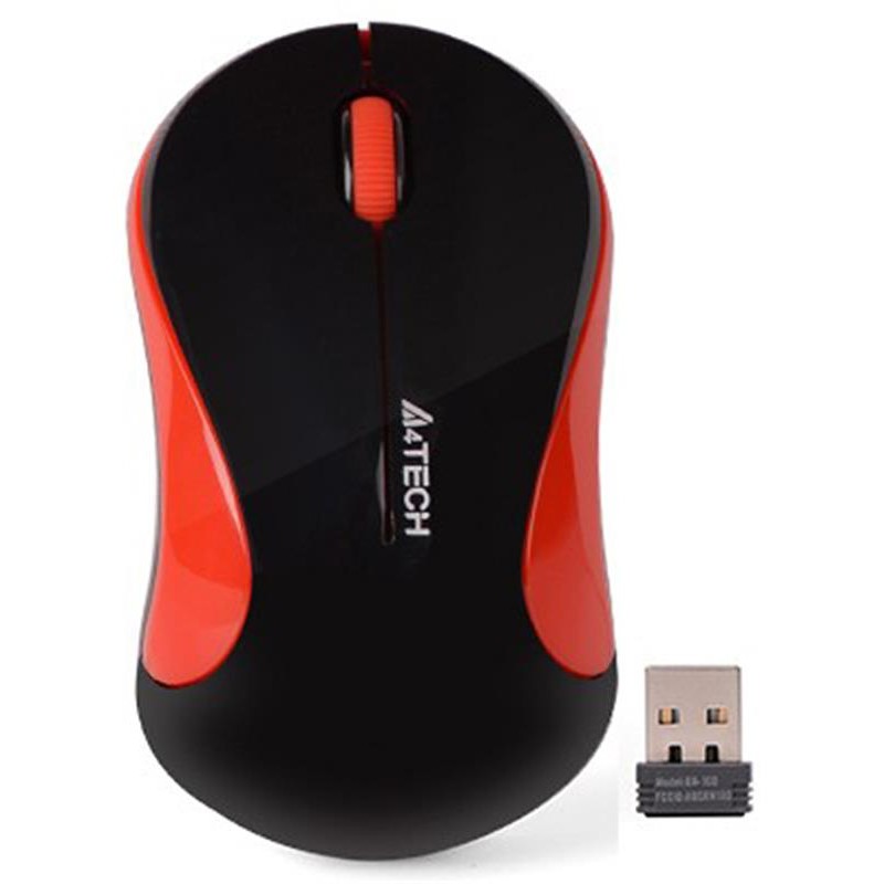 Мышь беспроводная A4Tech G3-270N Black/Red USB V-Track