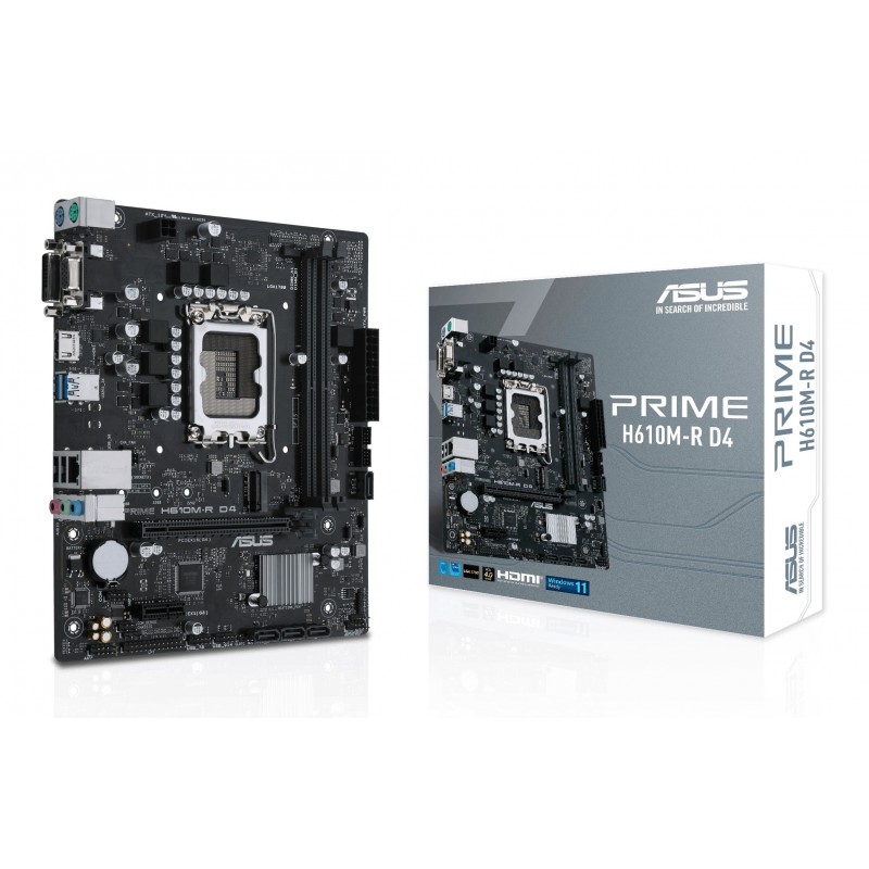 Материнська плата Asus Prime H610M-R D4-SI Socket 1700