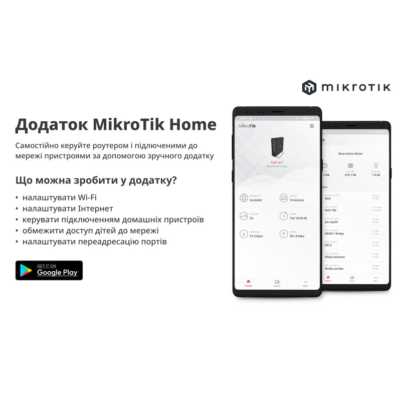Бездротовий маршрутизатор Mikrotik hAP AC (RB962UiGS-5HacT2HnT)