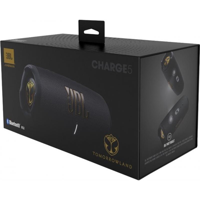 Акустична система JBL Charge 5 Black (JBLCHARGE5TMLEU)