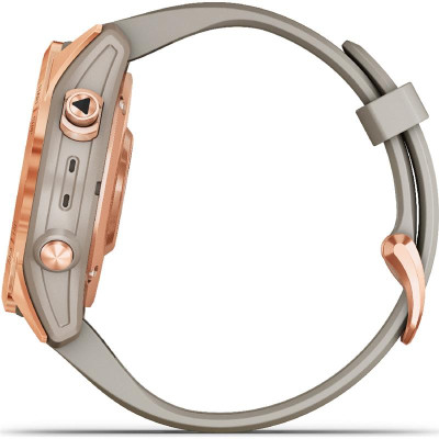 Смарт-годинник Garmin Fenix 7S Solar Rose Gold with Light Sand Band (010-02539-11)