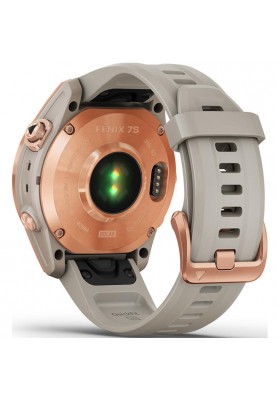 Смарт-годинник Garmin Fenix 7S Solar Rose Gold with Light Sand Band (010-02539-11)