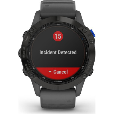 Смарт-годинник Garmin Fenix 6 Pro Solar Black with Slate Gray Band (010-02410-11)