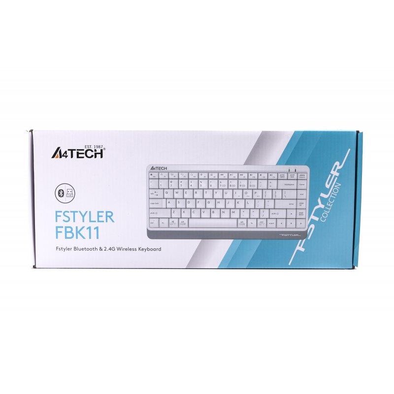 Клавіатура A4Tech FBK11 White USB