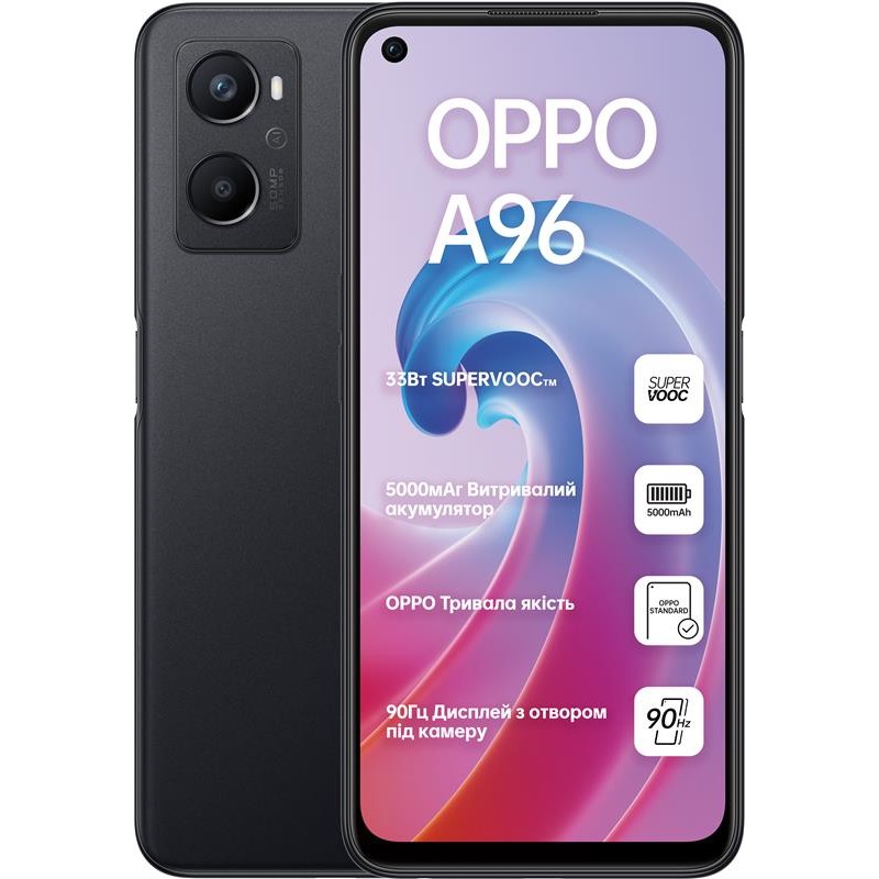 Смартфон Oppo A96 8/128GB Dual Sim Starry Black