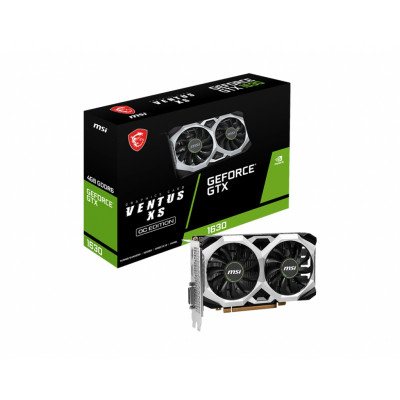 Відеокарта GF GTX 1630 4GB GDDR6 Ventus XS OC MSI (GeForce GTX 1630 VENTUS XS 4G OC)