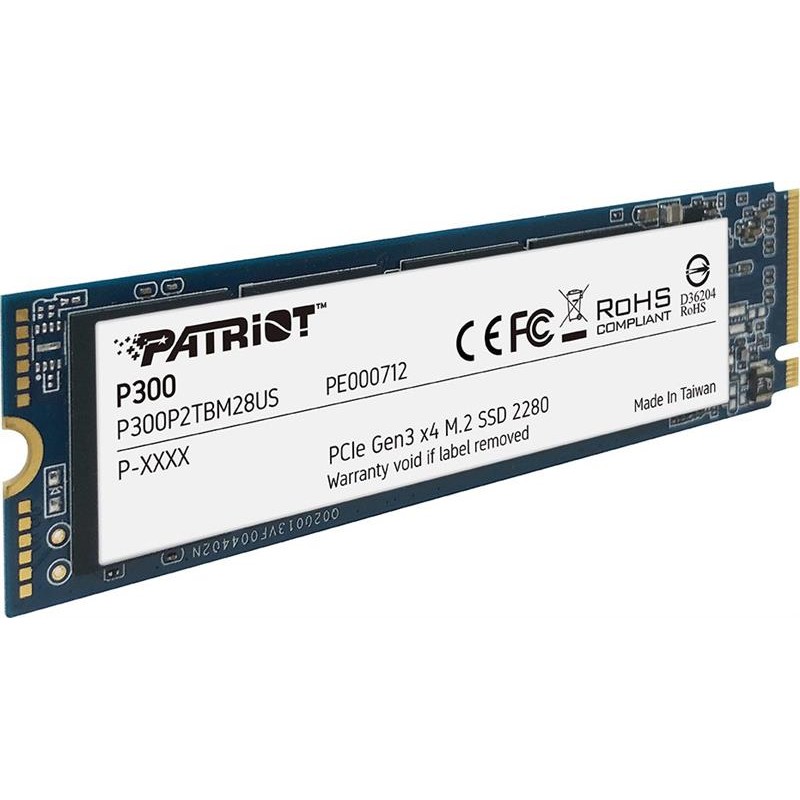 Накопичувач SSD  512GB Patriot P300 M.2 2280 PCIe 3.0 x4 NVMe TLC (P300P512GM28)