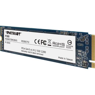 Накопичувач SSD 512GB Patriot P300 M.2 2280 PCIe 3.0 x4 NVMe TLC (P300P512GM28) Накопичувач SSD 512GB Patriot P300 M.2 2280 PCIe 3.0 x4 NVMe TLC (P300P512GM28)