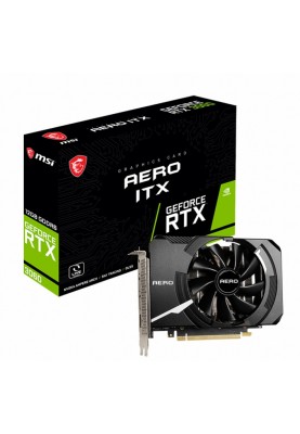 Відеокарта GF RTX 3060 12GB GDDR6 Aero ITX MSI (GeForce RTX 3060 AERO ITX 12G)