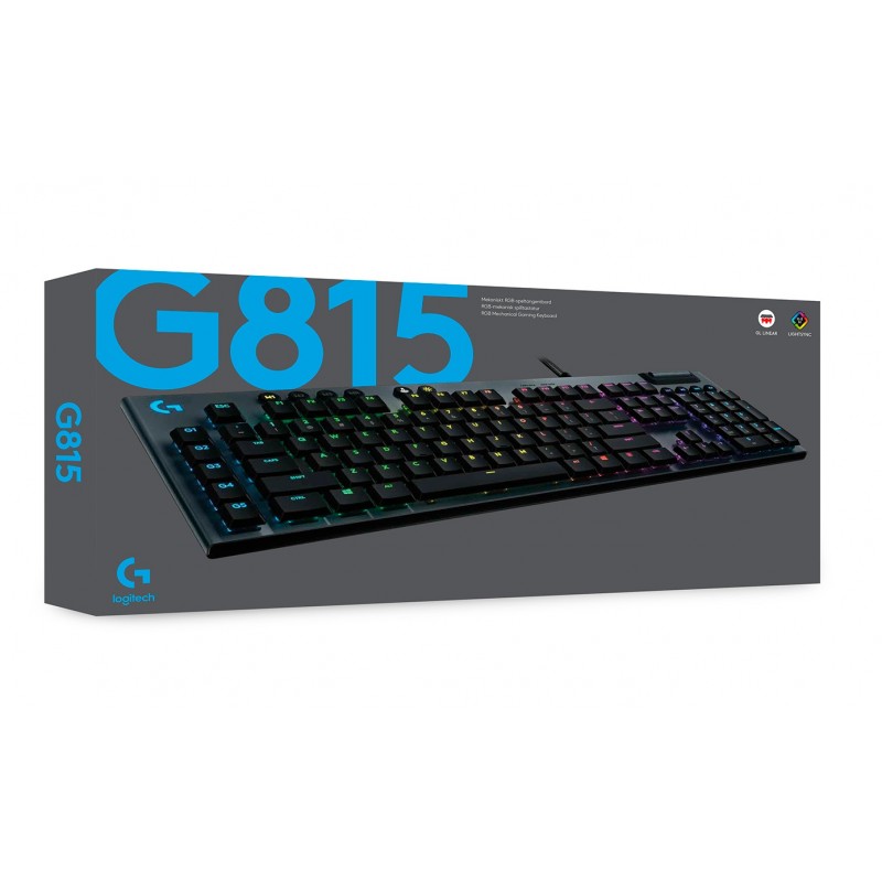 Клавиатура Logitech G815 Gaming Mechanical GL Linear (920-009007) Black USB