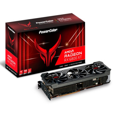 Відеокарта AMD Radeon RX 6800 XT 16GB GDDR6 Red Devil PowerColor (AXRX 6800XT 16GBD6-3DHE/OC)