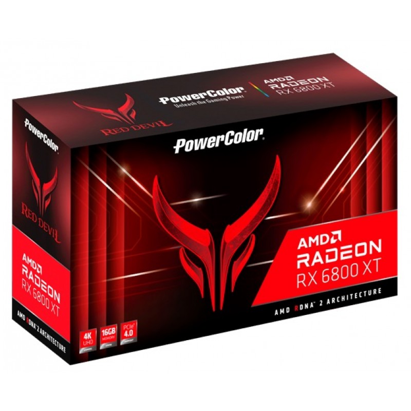 Видеокарта AMD Radeon RX 6800 XT 16GB GDDR6 Red Devil PowerColor (AXRX 6800XT 16GBD6-3DHE/OC)