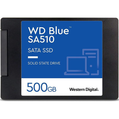 Накопичувач SSD  500GB WD Blue 2.5" SATAIII 3D TLC (WDS500G3B0A)