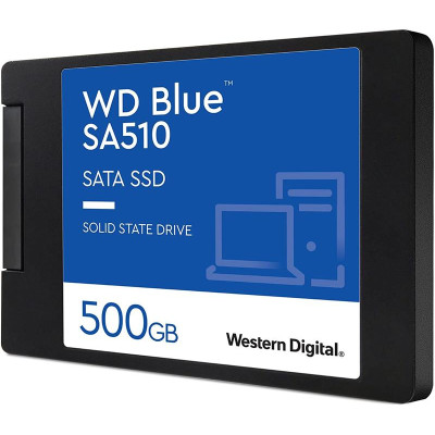 Накопичувач SSD  500GB WD Blue 2.5" SATAIII 3D TLC (WDS500G3B0A)