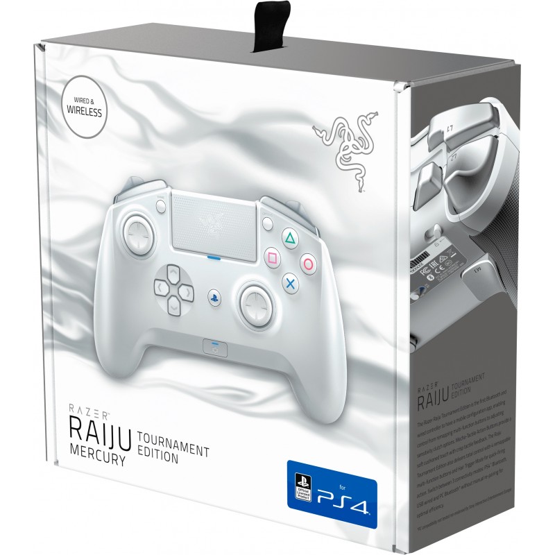 Геймпад бездротовий Razer Raiju Tournament Edition Mercury White (RZ06-02610300-R3G1)