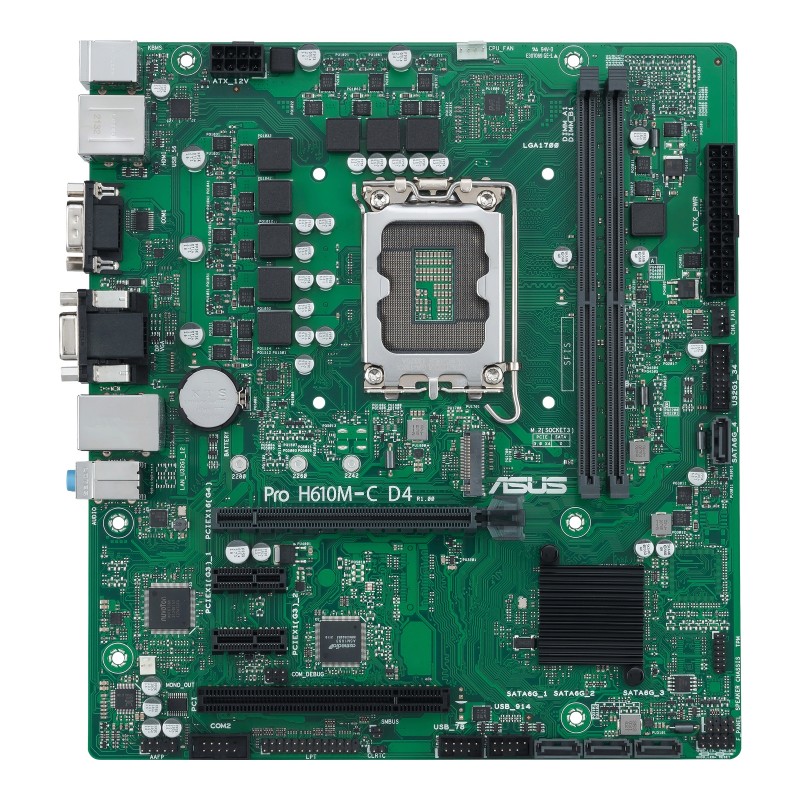 Материнська плата Asus Pro H610M-C D4-CSM Socket 1700