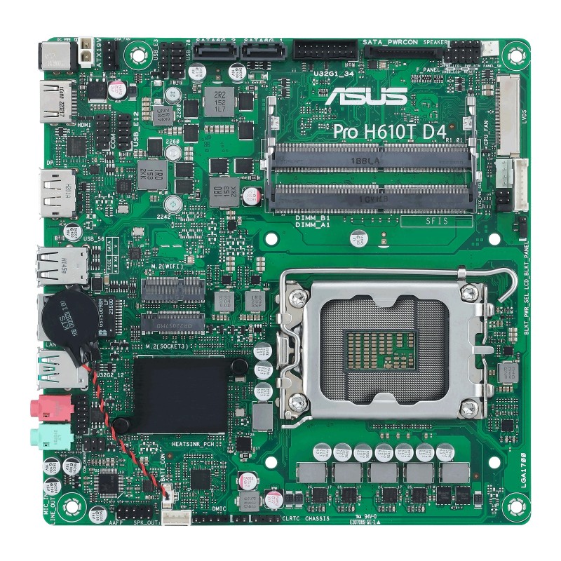 Материнська плата Asus Pro H610T D4-CSM Socket 1700