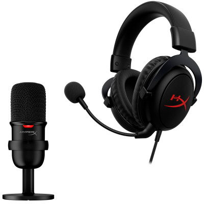 Комплект геймерський HyperX Streamer Starter Pack (Cloud Core + SoloCast) (HBNDL0001)