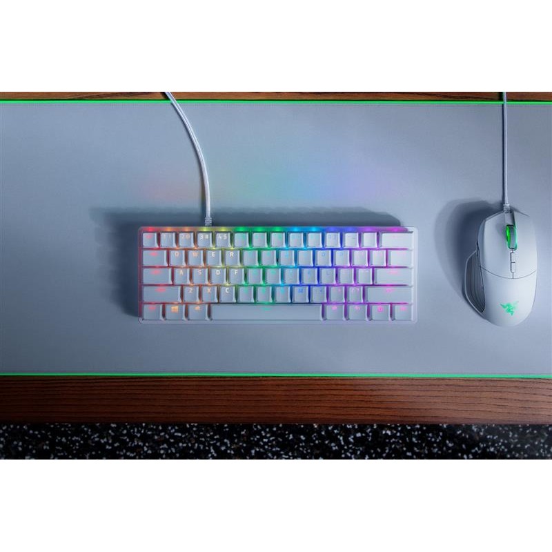 Клавіатура Razer Huntsman Mini Mercury Edition Purple Switch White (RZ03-03390300-R3M1) White USB