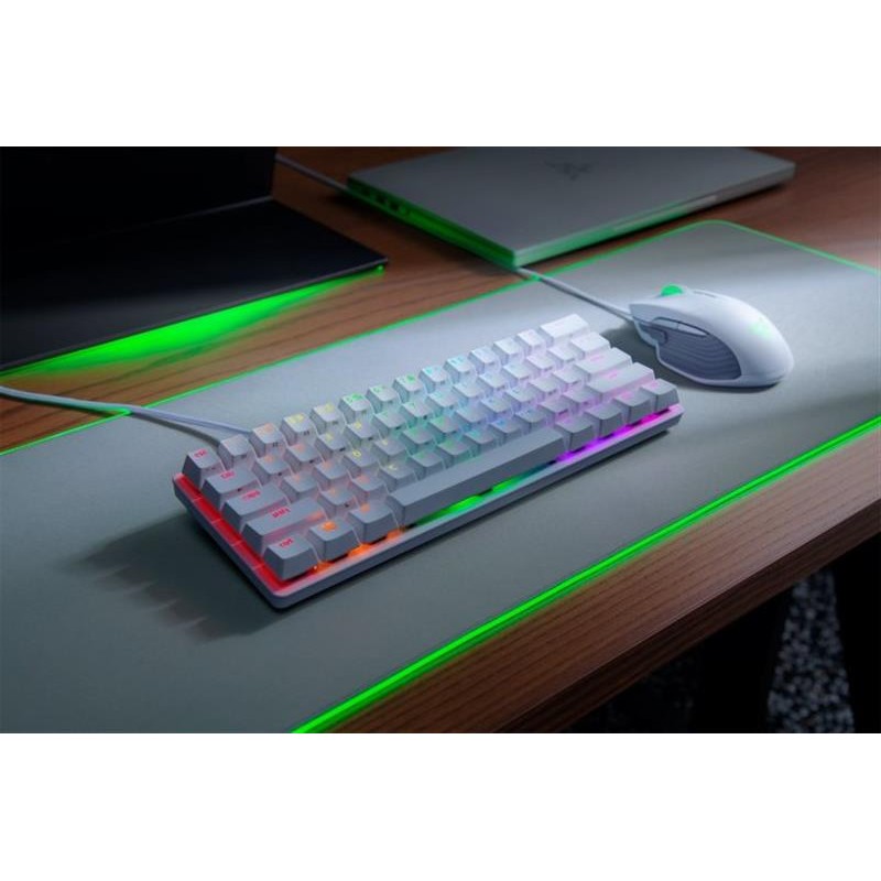 Клавіатура Razer Huntsman Mini Mercury Edition Purple Switch White (RZ03-03390300-R3M1) White USB