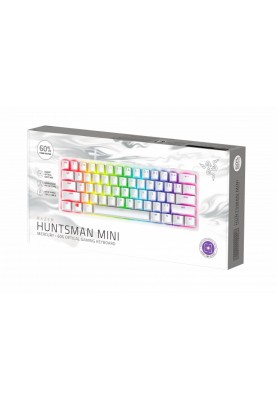 Клавіатура Razer Huntsman Mini Mercury Edition Purple Switch White (RZ03-03390300-R3M1) White USB