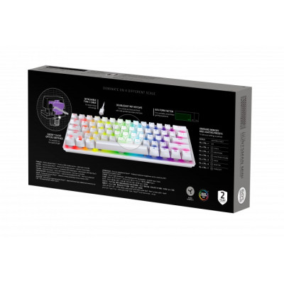 Клавіатура Razer Huntsman Mini Mercury Edition Purple Switch White (RZ03-03390300-R3M1) White USB
