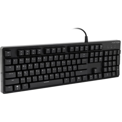 Клавіатура Hator Rockfall Evo Optical ENG/UKR/RUS Black (HTK-610)