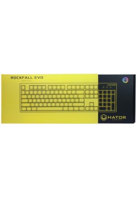 Клавіатура Hator Rockfall Evo Optical ENG/UKR/RUS Black (HTK-610)