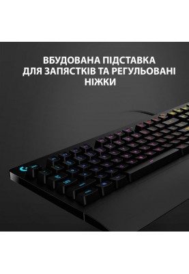 Клавіатура Logitech G213 Prodigy RGB Gaming (920-008092) Black USB